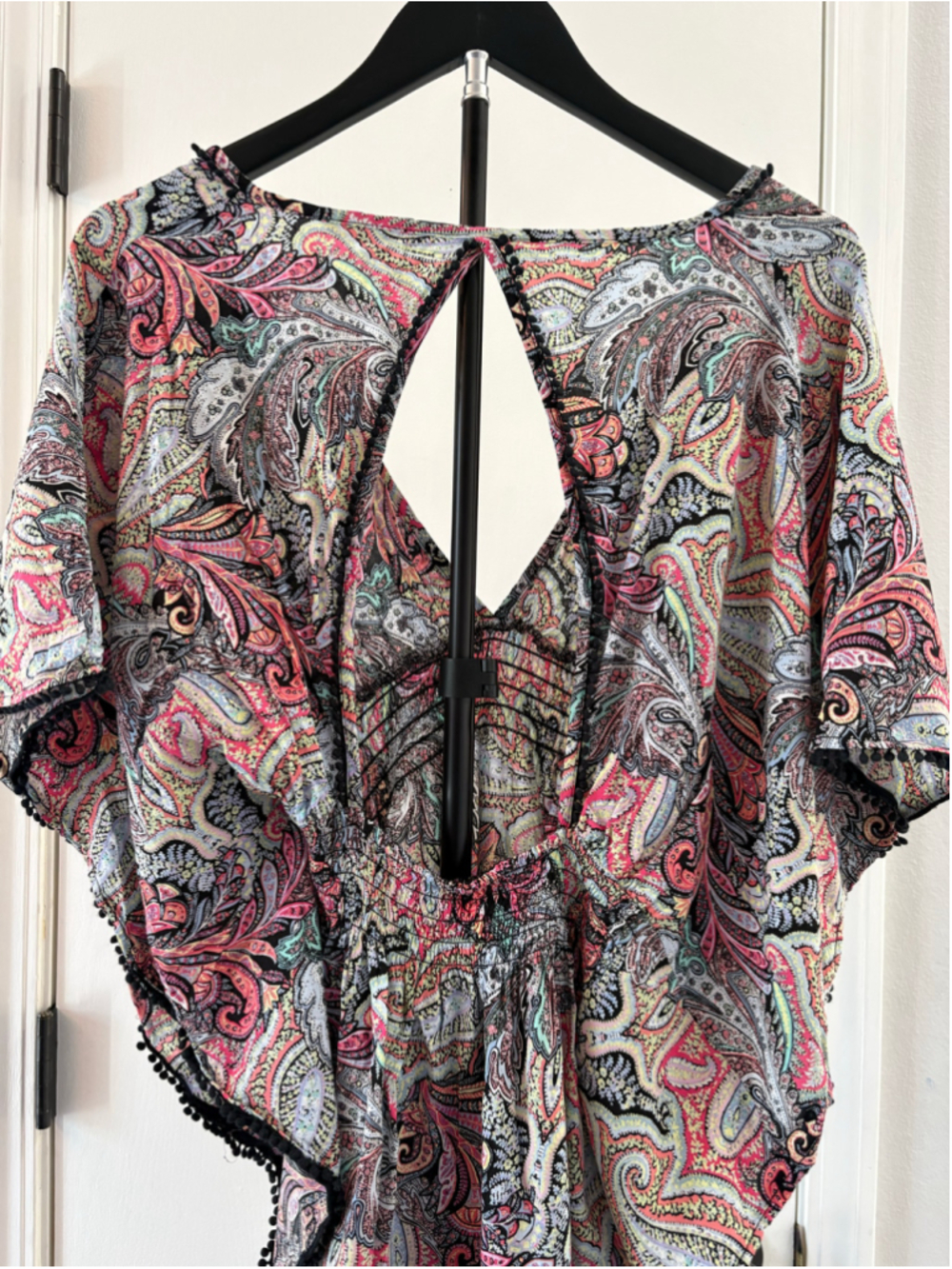 Victoria's Secret Plunge-Front Paisley Caftan Swim Cover Up Size Medium - Picture 5 of 10